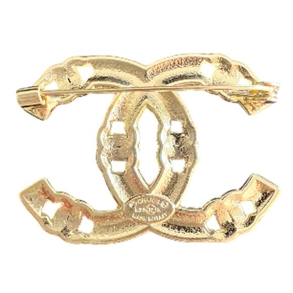 Gold CHANEL Interlocking Multi CC Brooch B23 K (CHXX018) - Picture 4 of 5